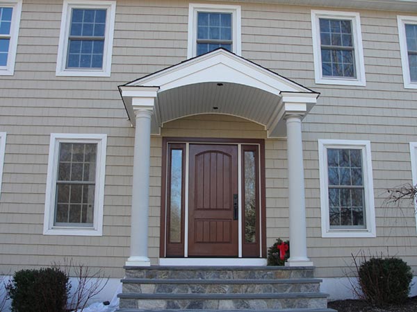 Portico on front of house